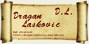 Dragan Lasković vizit kartica
